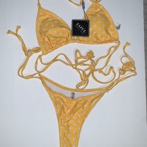 COPY - New with Tag Zaful Yellow String Bikini